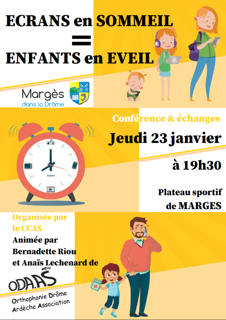 CONFERENCE : ECRANS EN SOMMEIL = ENFANTS EN EVEIL