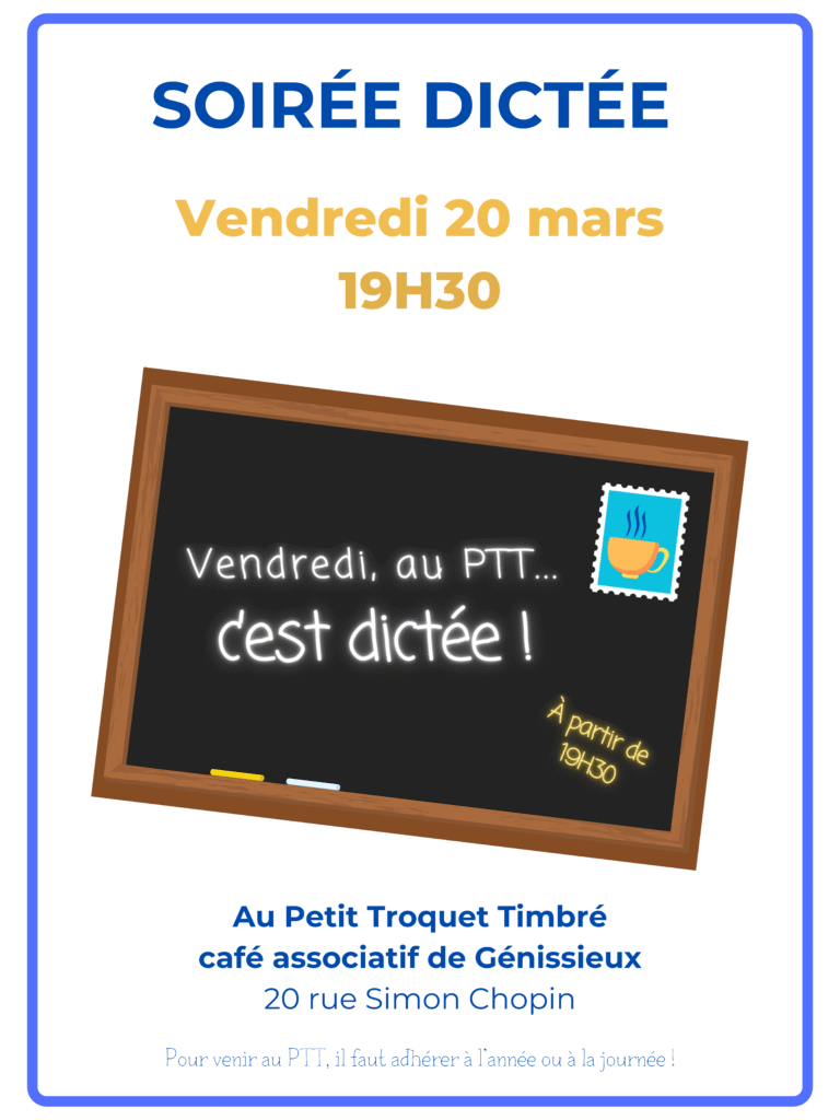 Soirée dictée